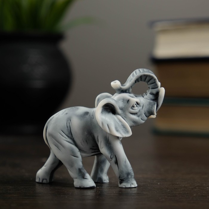 Фигурка «Слоник малый», мраморная крошка, 5.7 см