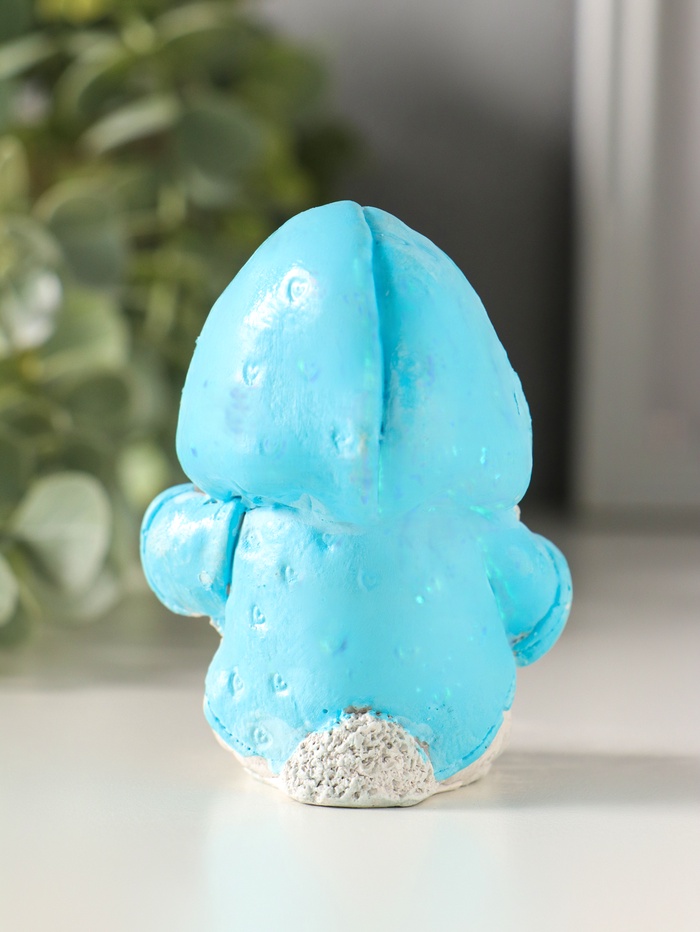 Фигурка гипс «Кролик в худи», 7×5×4 см, серый