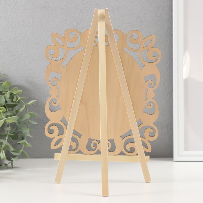 Фигурка настольная «Меловая доска на мольберте: Овал круглый», 1.8×20×28 см