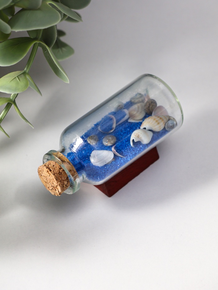 Фигурка «Сувенир в бутылке. Ракушки», 6×2.5×3.5 см, МИКС