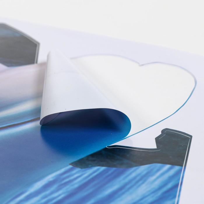 Интерьерная наклейка 3Д TAKE IT EASY «Дельфины плывут», на стену, 90×60 см, влагостойкая, ПВХ