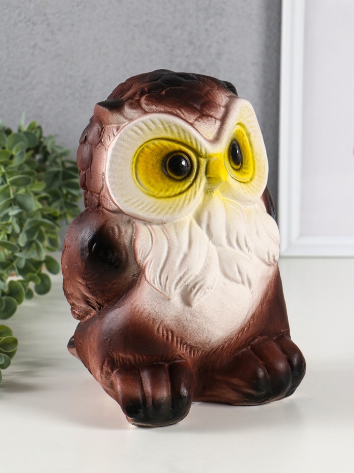 Копилка для денег «Сова Соня», гипс, 18×17.5×24 см