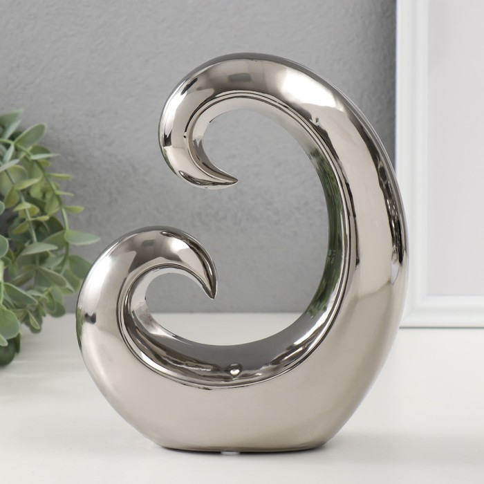 Фигурка керамика «Абстракция. Амулет», серебро, 17×5.5×19 см