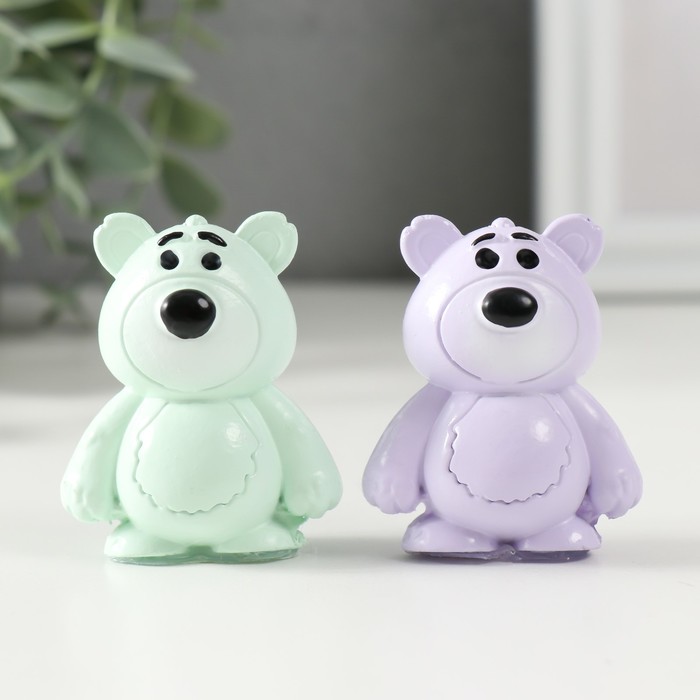 Фигурка полистоун «Яркий мишка», 2×4×5 см, МИКС