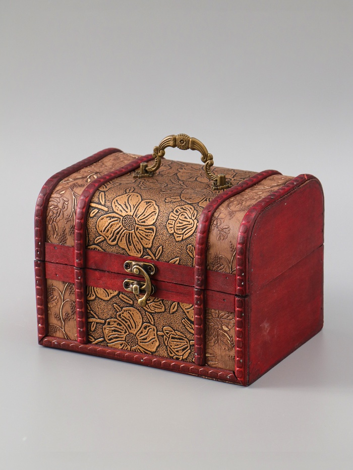 УЦЕНКА Шкатулка дерево «Цветение» 12.2×17.7×12.5 см