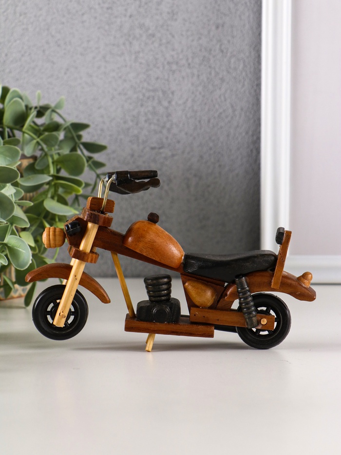 Фигурка дерево «Ретро. Мотоцикл», 11×4.5×16 см, МИКС