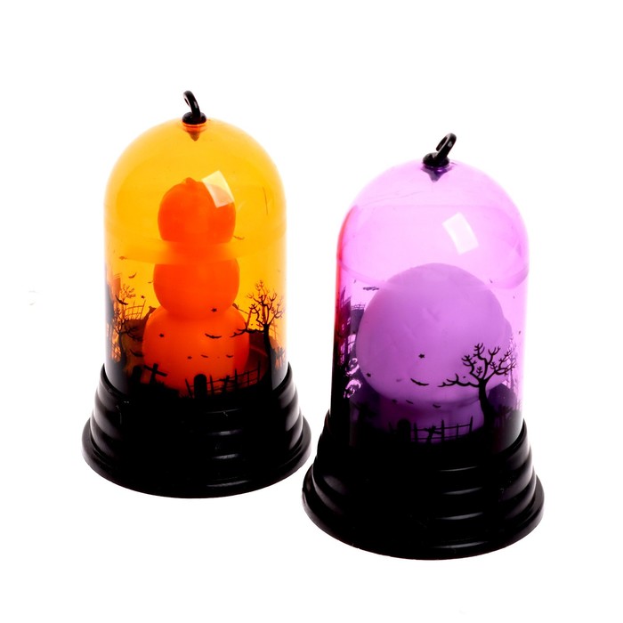 Фигурка светящаяся «Хэллоуинский череп», LED-ночник, МИКС