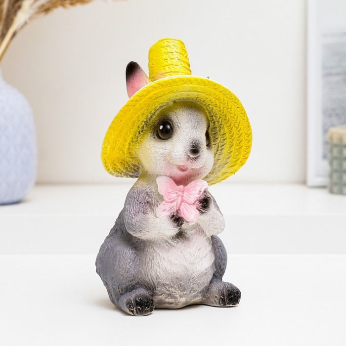 Копилка для денег «Зайчик с бабочкой», гипс, 20 см