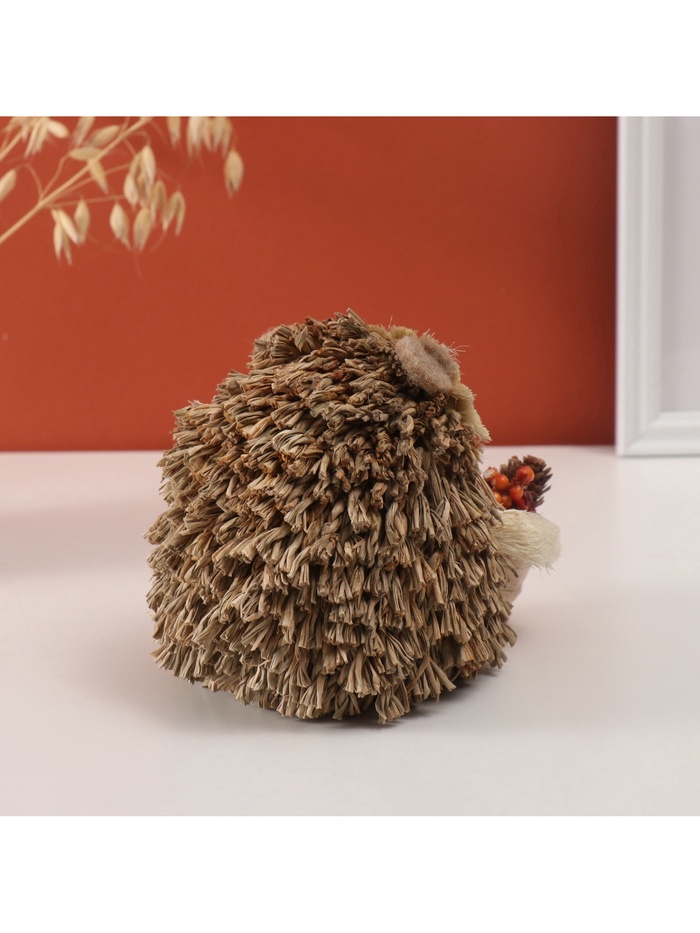 Фигурка «Ёжик с корзинкой урожая», 16×12×13 см