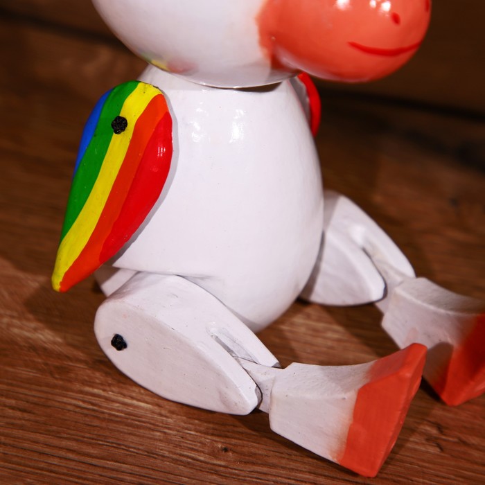 Сувенир «Единорожек», висячие лапки, дерево, 30 см