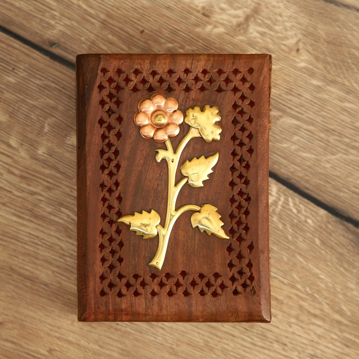 УЦЕНКА Шкатулка «Ларисса», 17.8×12.7×5.7 см, дерево