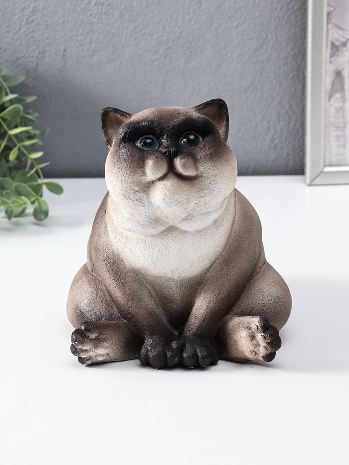 Фигура гипс «Пряник кот Сиамский», 18.5×17×19 см