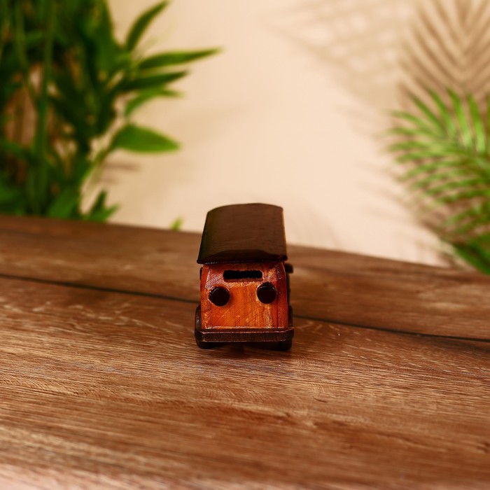 Сувенир «Автобус», 13×4.5×7 см, тиковое дерево