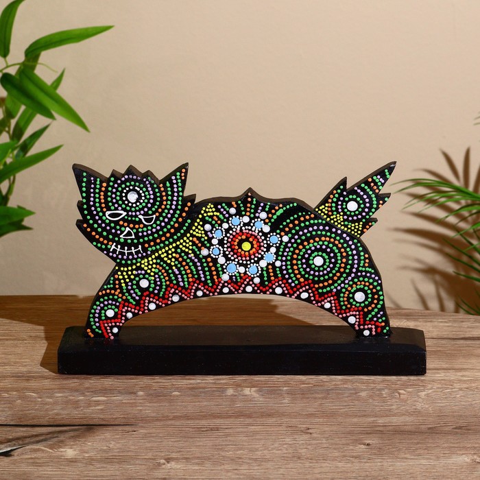 Сувенир «Котяра», на подставке, 30×6×17 см, албезия