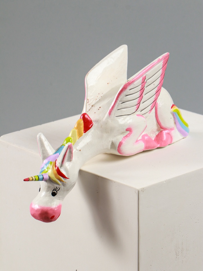 УЦЕНКА Сувенир дерево «Единорог» 20×12×6 см