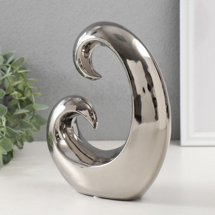 Фигурка керамика «Абстракция. Амулет», серебро, 17×5.5×19 см