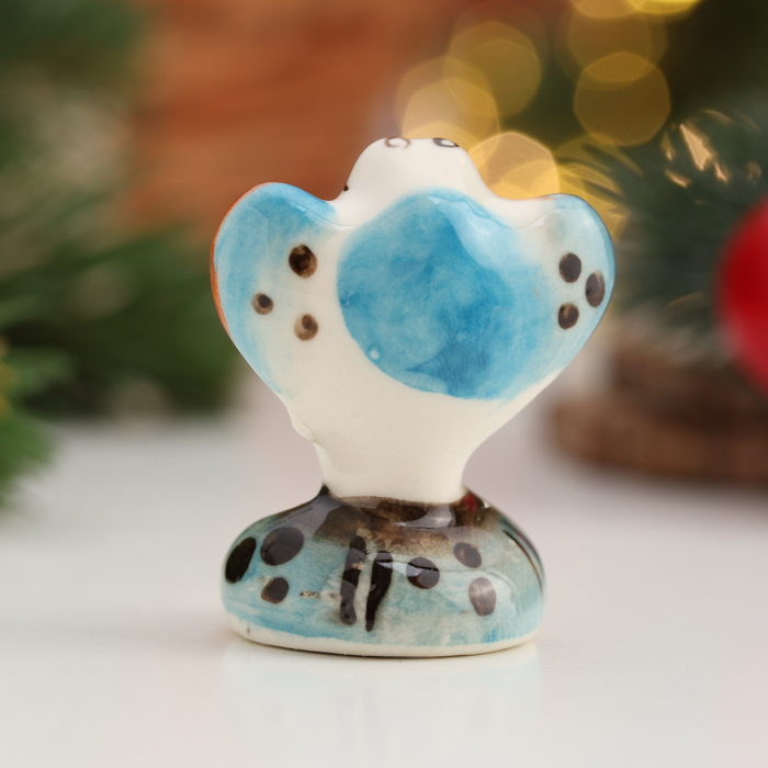 Фигурка фарфор гжель «Змей Гоша», цветная, 4 см