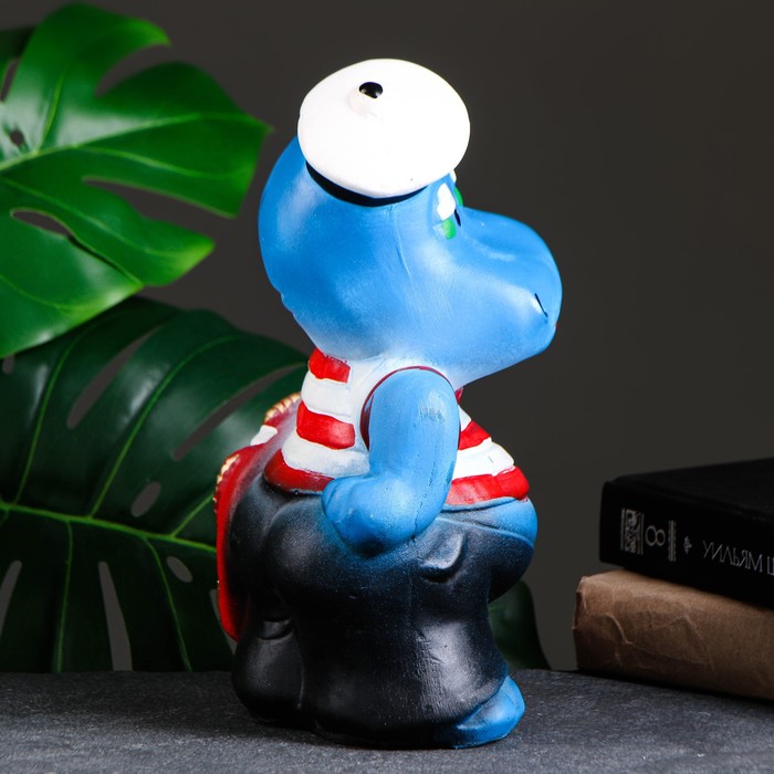 Копилка для денег «Бегемот - моряк», гипс, 17×17×29 см