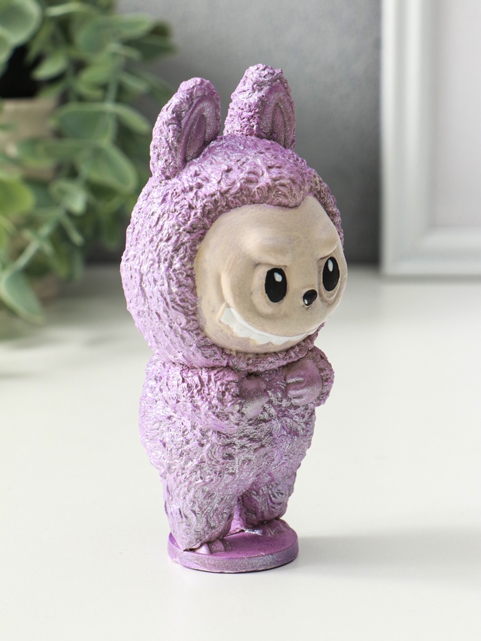 Фигурка гипс «Чудик», 13×6.5×5.5 см, сиреневый