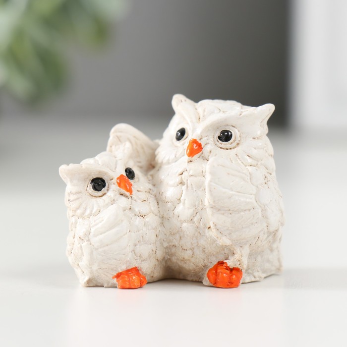Фигурка полистоун «Сова и совёнок», 2.7×4.3×3.8 см, МИКС