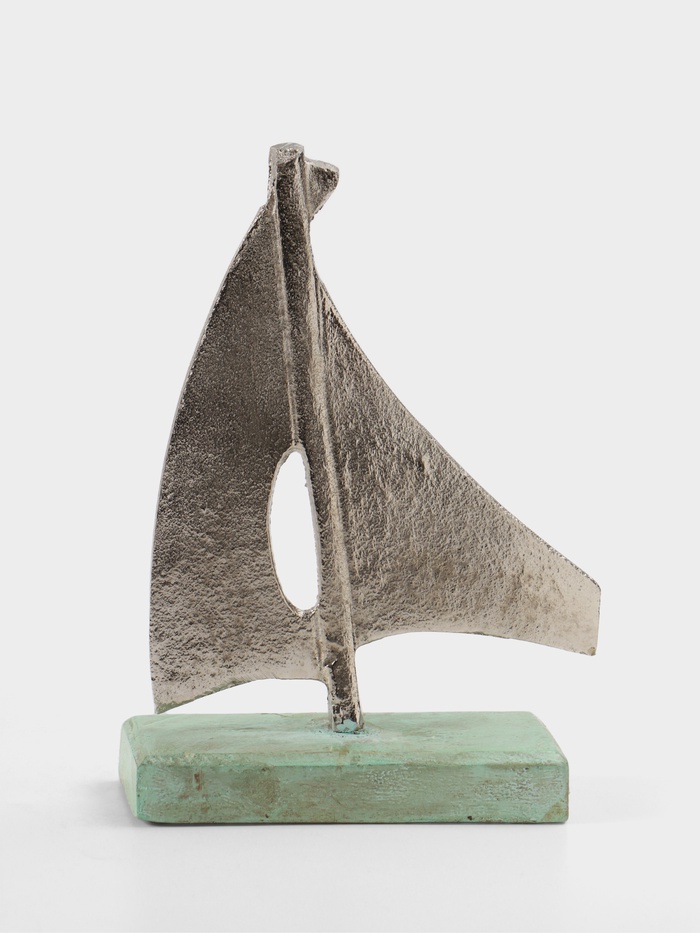 Сувенир «Парусник», 6×17×24 см, алюминий, дерево