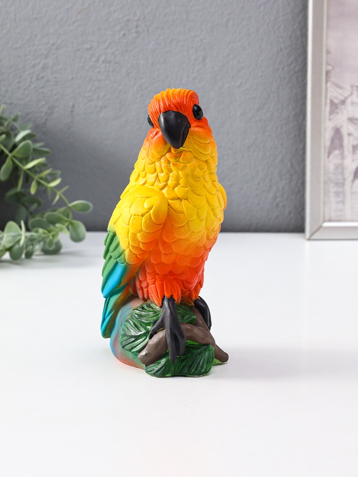 Копилка для денег «Попугай», гипс, цветной, 21×8.5×9.5 см