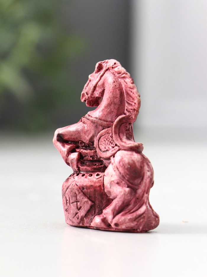 Фигурка «Лошадь на дыбах малая», 2×3×4.5 см, винный