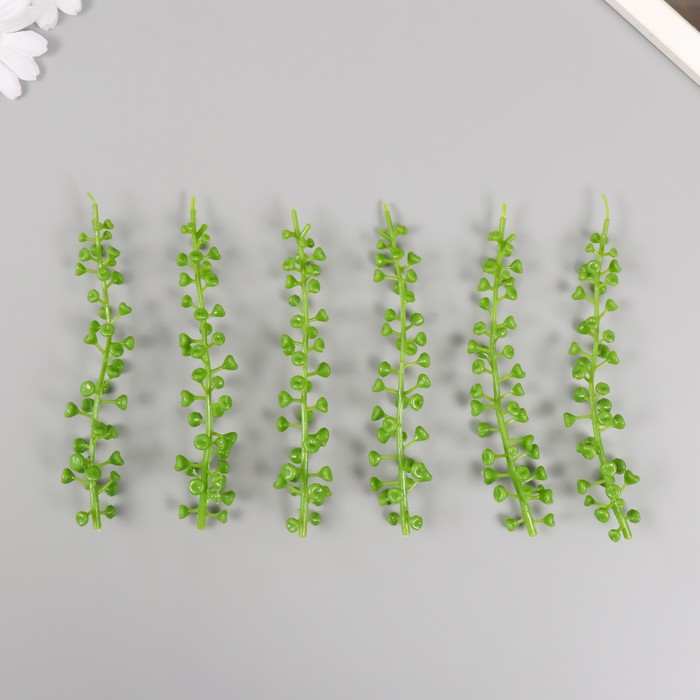 Искусственное растение для творчества «Трубчатая ветка», набор 6 шт., 14 см