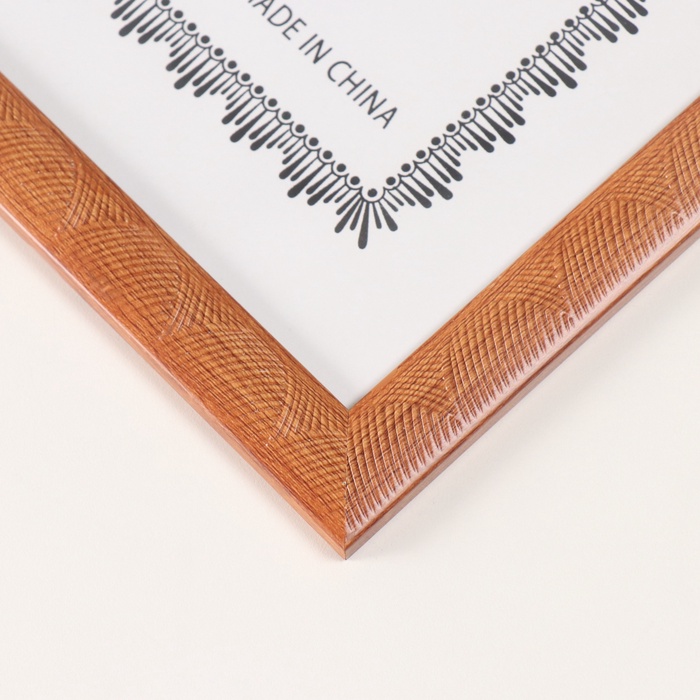 Фоторамка для фото 30×40 см «Сечение волн», пластик, коричневая, 42.6×32.6×1 см