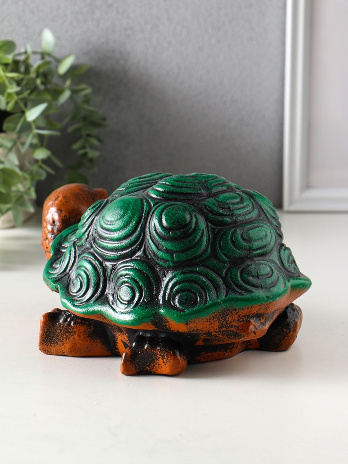 Копилка для денег «Черепаха», гипс, 12×22×15 см