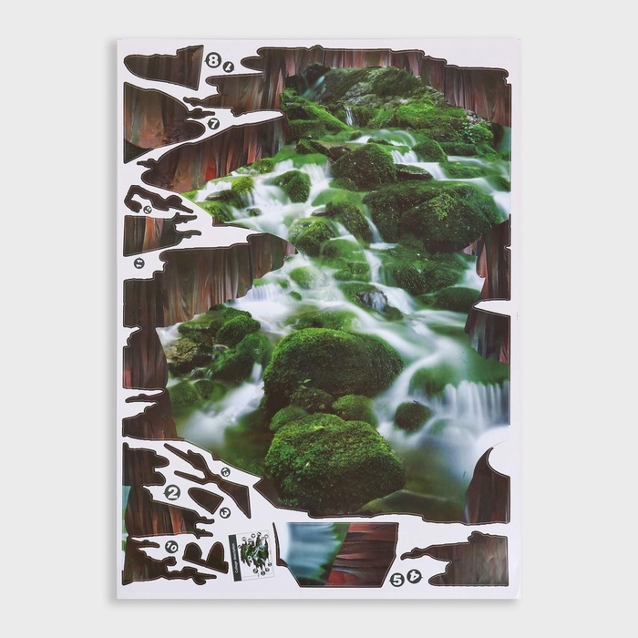 Интерьерная наклейка 3Д TAKE IT EASY «Пропасть над красотой», 70×50 см