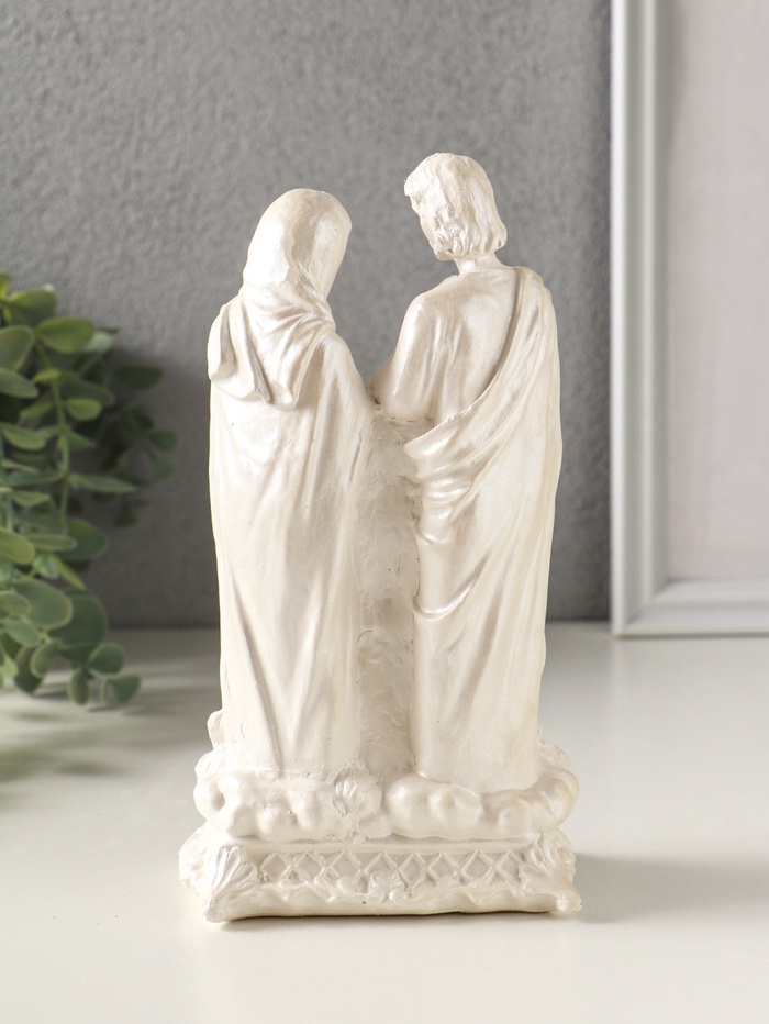 Фигурка гипс «Семья большая», 18×10×7 см, белый, с росписью