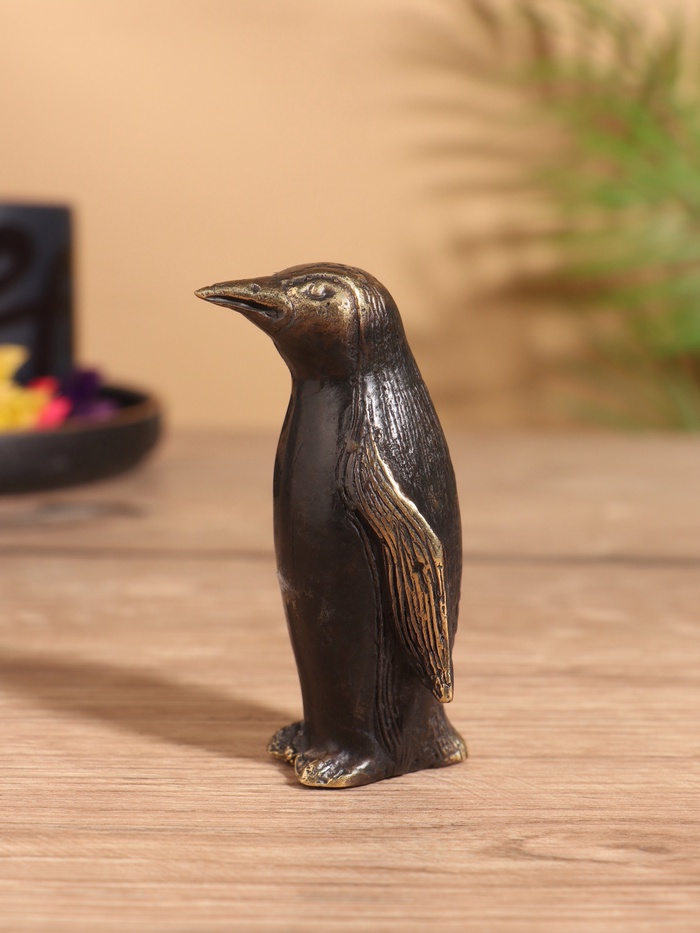 Сувенир «Пингвин», 3×3×7 см, бронза