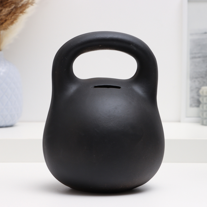 Копилка для денег «Гиря с гербом СССР», гипс, 15×15×18 см