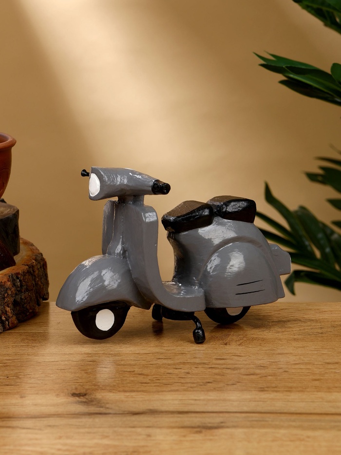 Сувенир «Мопед», 15×9×10 см, дерево, серый