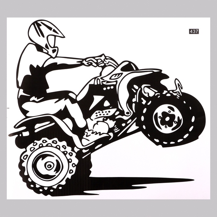 Интерьерная наклейка 3Д TAKE IT EASY «Квадро», 57×52 см