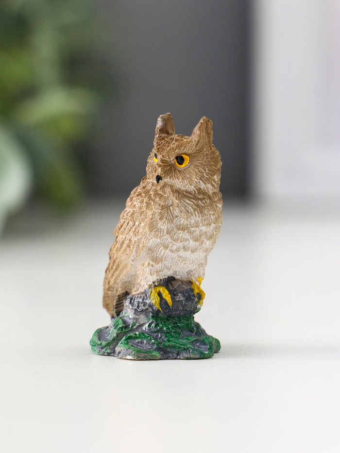 Фигурка полистоун «Лесной филин», 2×2.7×4.7 см