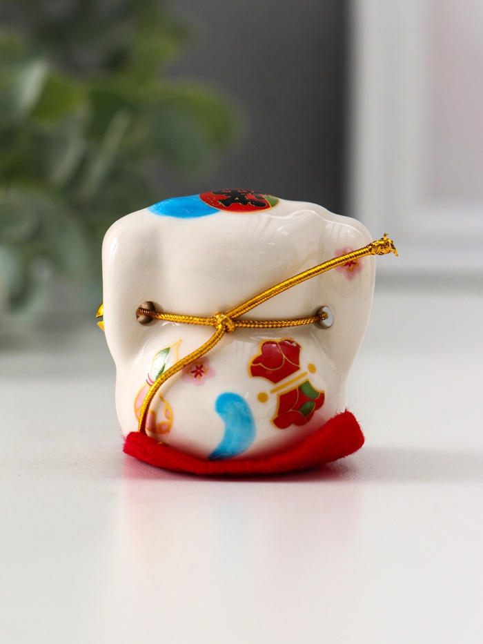 Набор фигурок керамика «Манэки-нэко - пухлые щёчки», 5 шт., 4.5×3.8×4.6 см