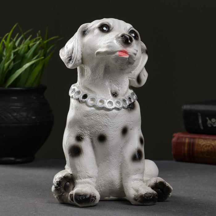 Копилка для денег «Далматинец с цепью», гипс, 18 см