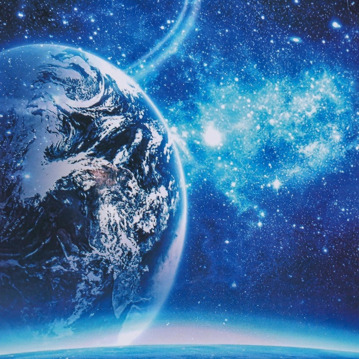 Интерьерная наклейка 3Д TAKE IT EASY «Космос в синеве», 90×60 см