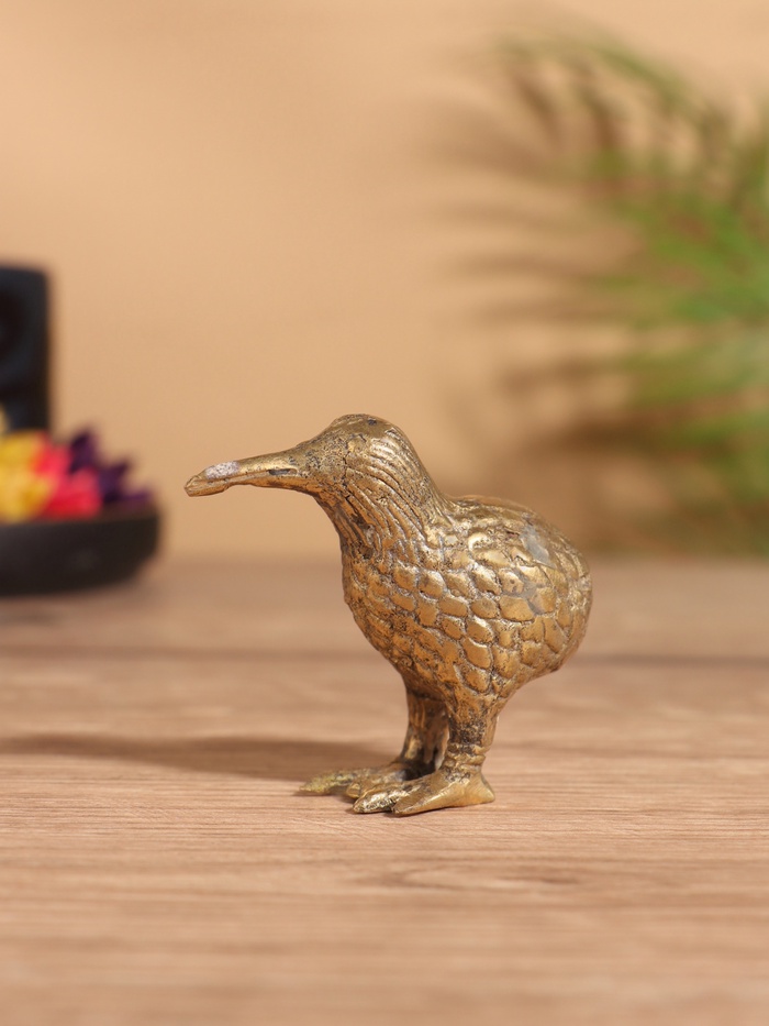 Сувенир «Киви», 6×2.5×5 см, бронза