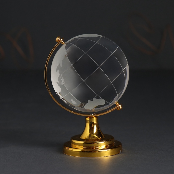 Фигурка стекло «Глобус», d=6 см