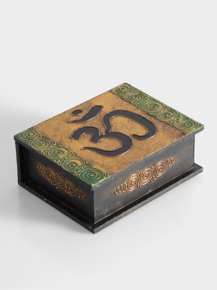 Шкатулка «Ом», 19×15×7 см, МДФ