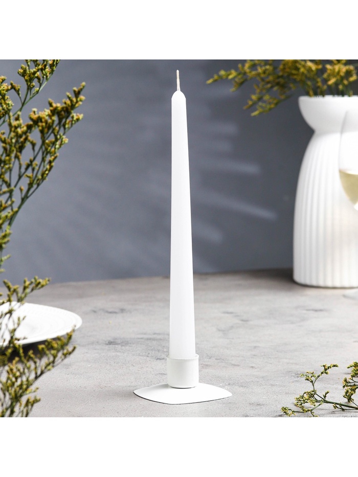 Свеча античная, 2.3×24.5 см, 5 ч, 55 г, белая