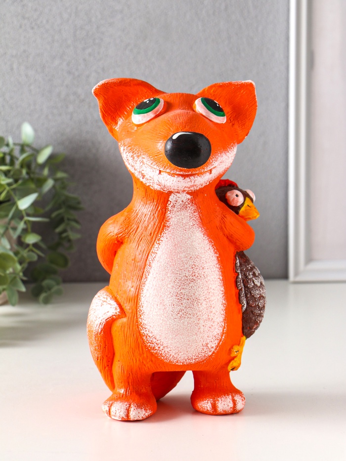 Копилка для денег «Хитрый лис», гипс, 25×13.5×13.5 см