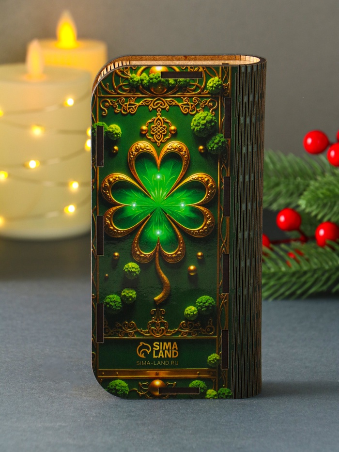 Купюрница подарочная «Клевер на удачу», 17×8.5 см