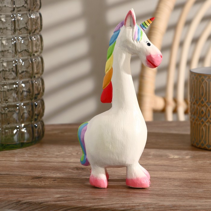 Сувенир «Единорог», 8×19×6 см, дерево