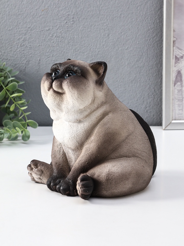 Фигура гипс «Пряник кот Сиамский», 18.5×17×19 см