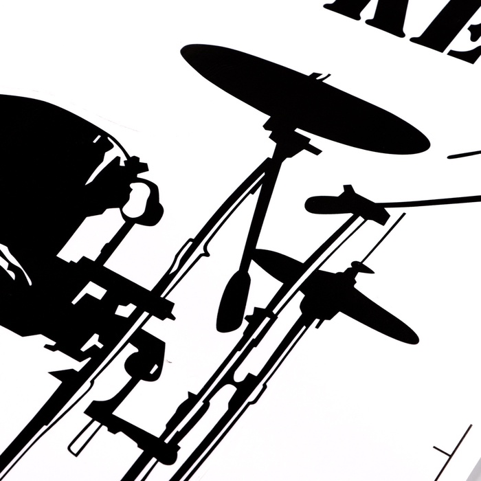 Интерьерная наклейка 3Д TAKE IT EASY «Рокер», 58×57 см