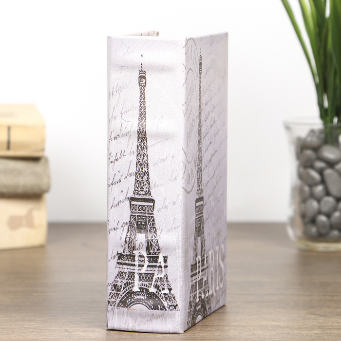 Шкатулка - книга «Эйфелева башня. Париж», дерево, искусственная кожа, 17×11×5 см